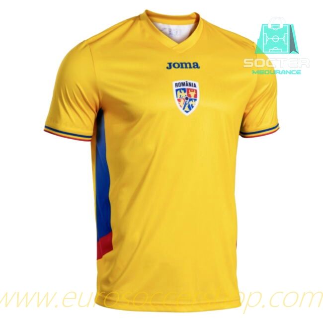 2025-2026 Season Romania Home Shirt (Puscas 9)