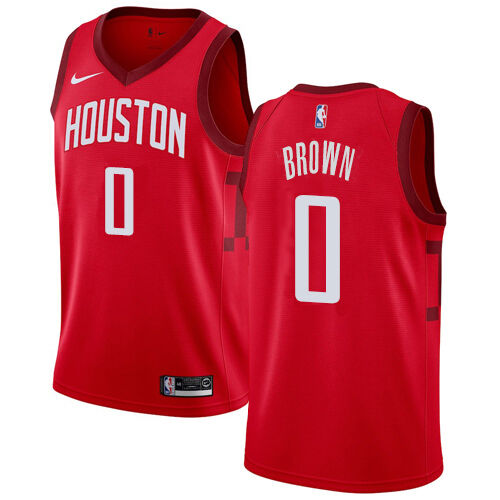 HOU #0 Sterling Brown Professional 2024 Earned NBA Jersey - Brown