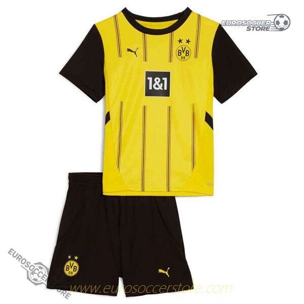 Borussia Dortmund 24-25 Season Kids' Home Jersey Kit