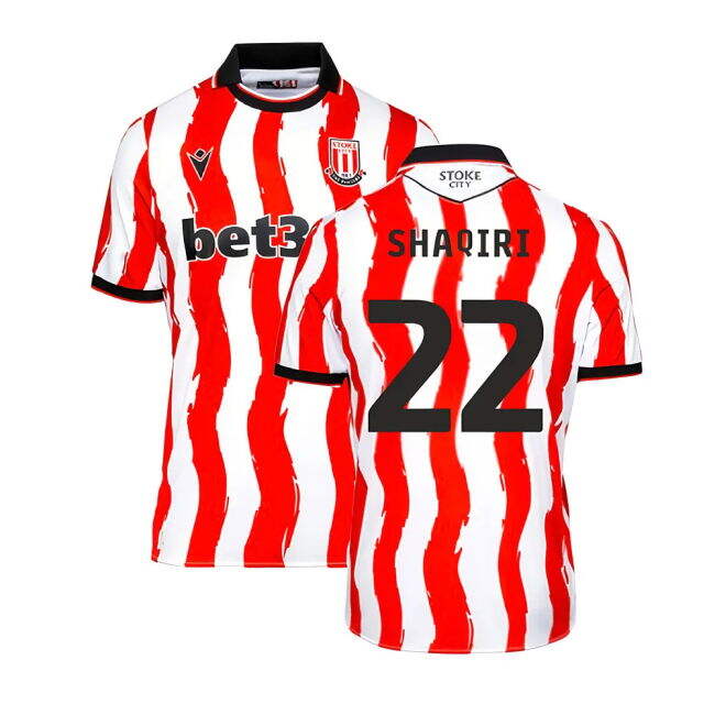 Chic 2025-2026 Stoke City Home Shirt (Shaqiri 22) for Match Day