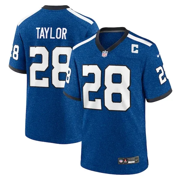 None Jonathan Taylor Game Jersey - Royal | NFL Player Jersey