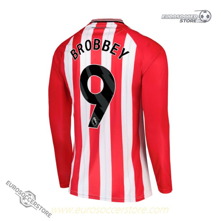 Sunderland 25-26 Home Long Sleeve Jersey BROBBEY 9