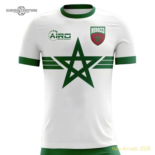 Authentic Morocco Concept 20252026 Away Shirt Retro Modern