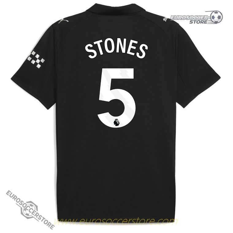Manchester City 25-26 Season Away Jersey Number 5 - STONES