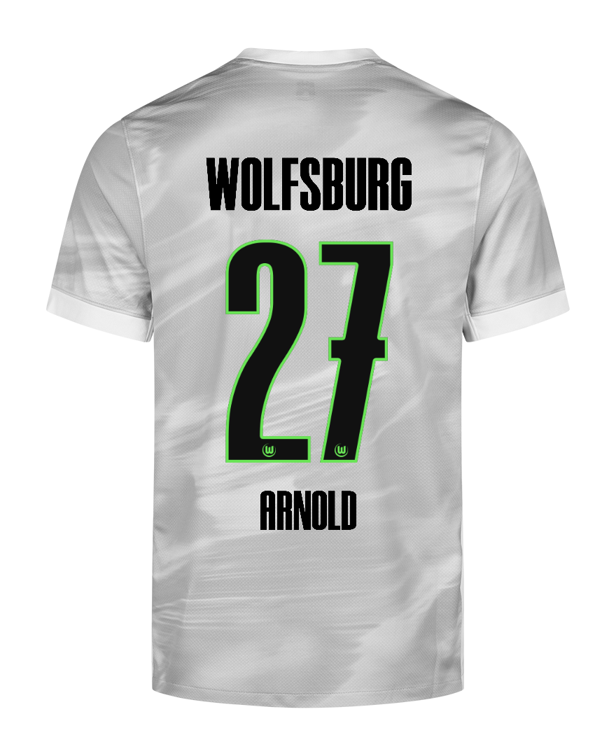 Wolfsburg's 25-26 Away Jersey with ARNOLD 27