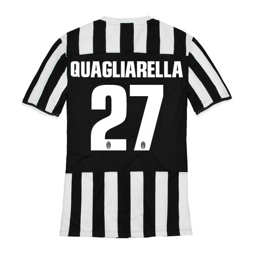 13-14 Juventus 27 Quagliarella Home Jersey Shirt - Official Replica