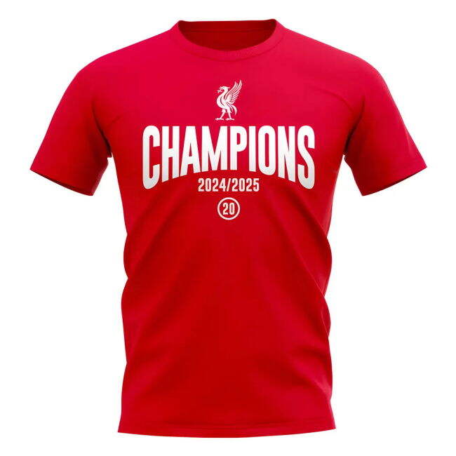 Liverpool 2024-25 Champions T-Shirt (Red)