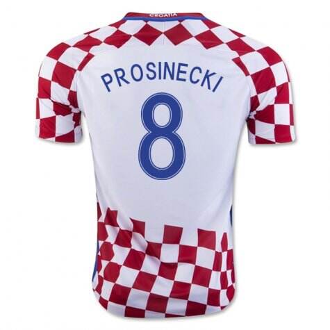 Croatia Home 2016 Prosinecki 8 Soccer Jersey Shirt - Official Replica