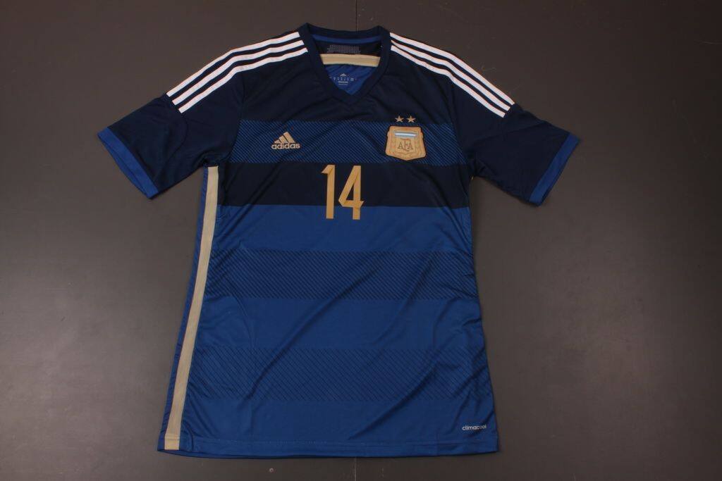 Argentina 1415 Away Soccer Shirt 14 MASCHERANO - Official Replica