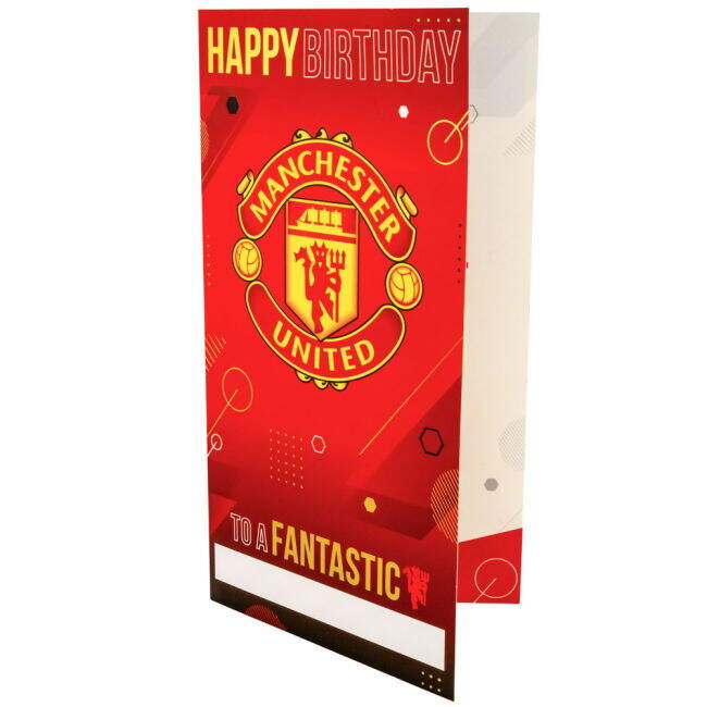 Manchester United FC Personalised Birthday Card (Fan Favorite)