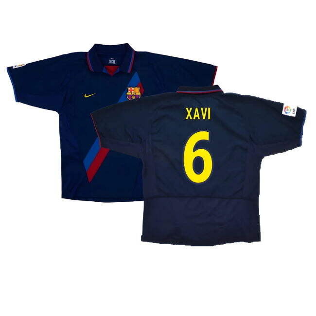 Barcelona 2003-04 Third Shirt ((Very Good) XXL) (Xavi 6)