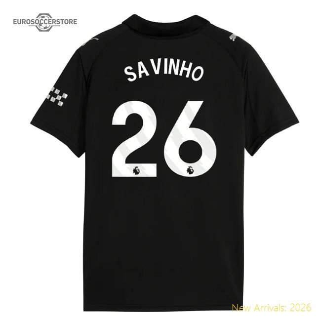 Official 2025-2026 Man City Away Mini Kit (savinho 26) - Premium