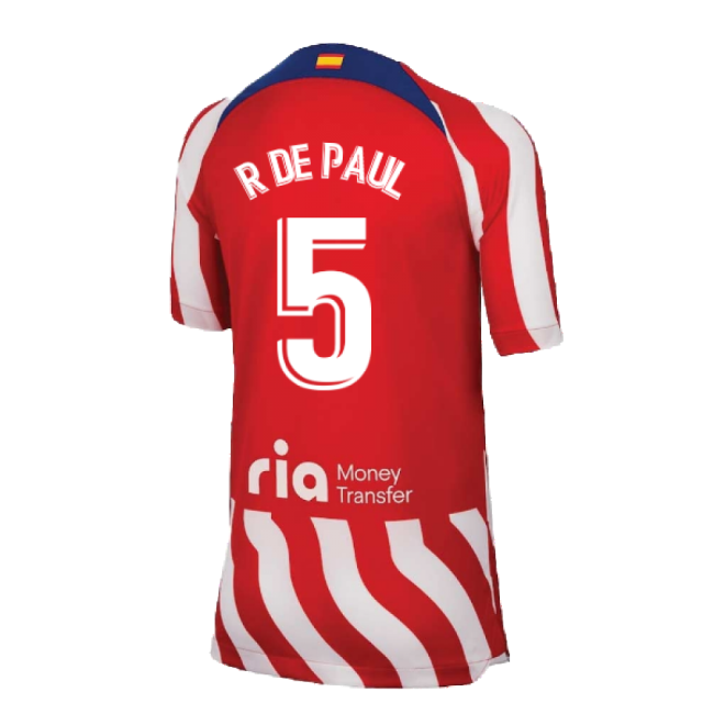 2022-2023 Genuina Camiseta Atlético Madrid Local - Niños Con Paul 5