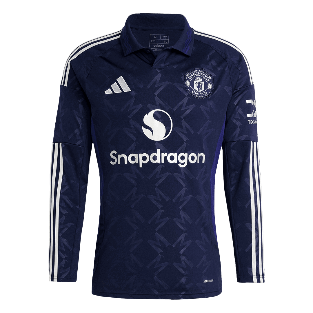 Manchester United Away Long Sleeve Soccer Jersey