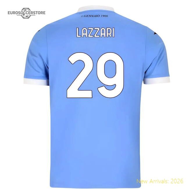2025-2026 Ss Lazio Home Shirt (lazzari 29) - Official Design