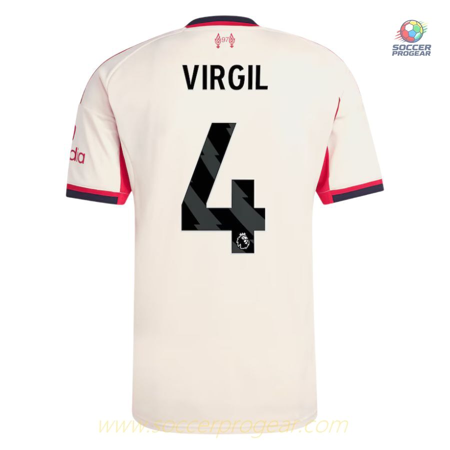 Liverpool Away Team Jersey 2025-26 Edition Virgil