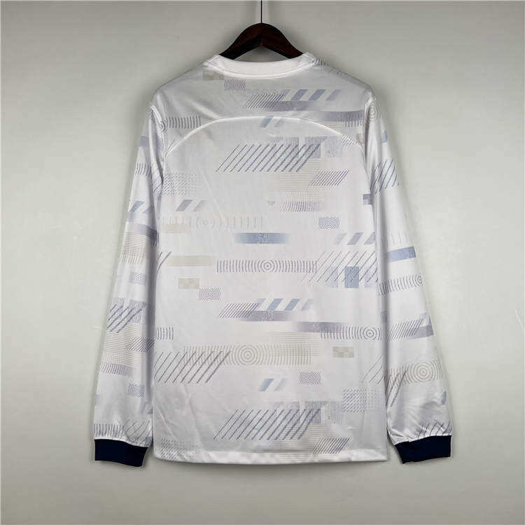 2324 Tottenham Hotspur Home White Long Sleeve Soccer Jersey Shirt -