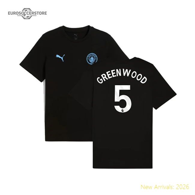 Authentic 2025-2026 Man City Ftbless Tee (black) (greenwood 5)