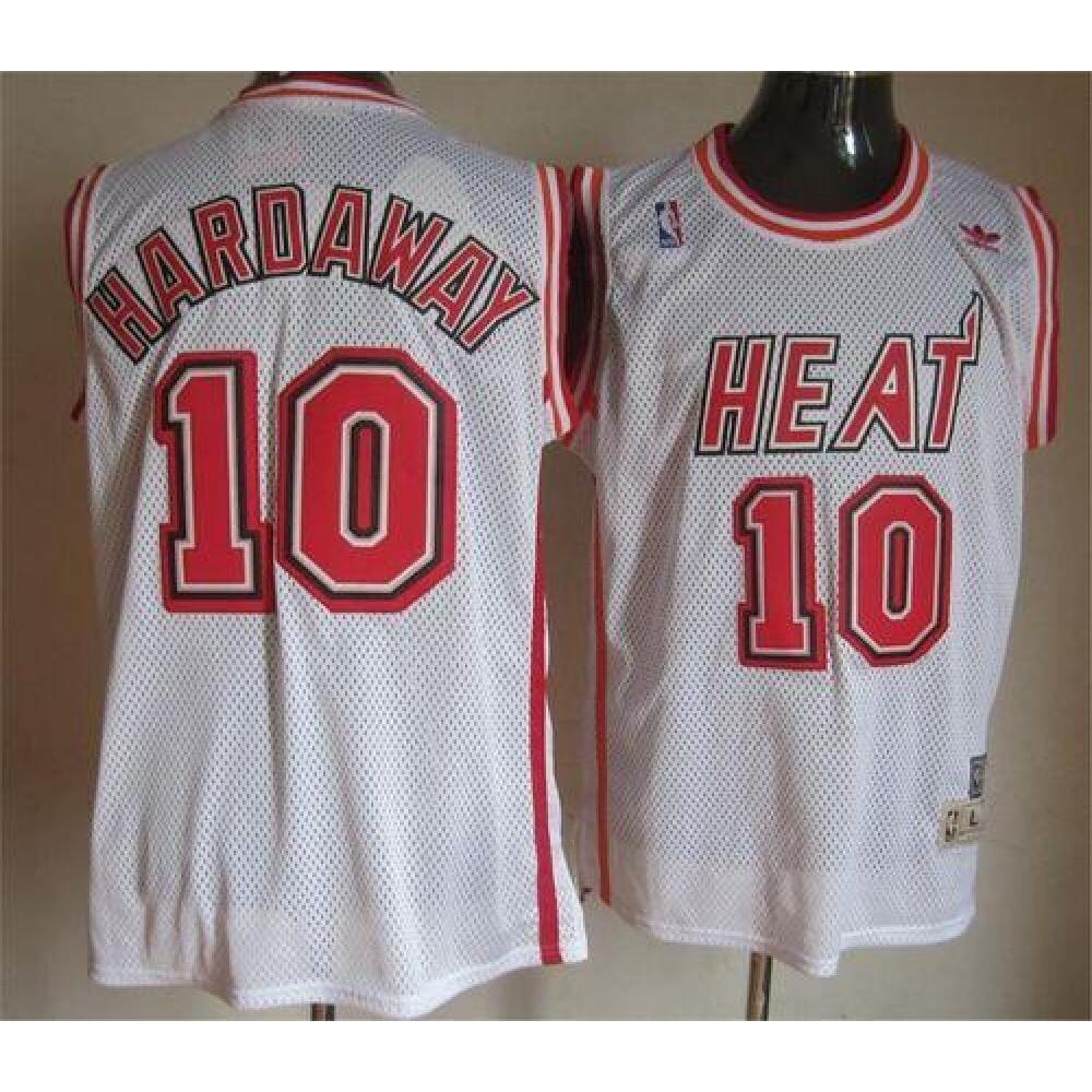 Heat #10 Tim Hardaway White Throwback Stitched NBA Jersey