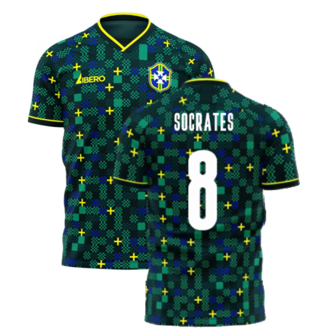 SOCRATES 8 Brazil National Team High Performance Third Pro Level Shirt