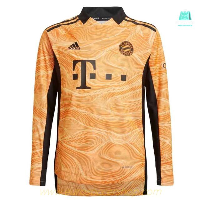 2021-2022 Bayern Munich Home Goalkeeper Shirt (Orange) (KAHN 1)