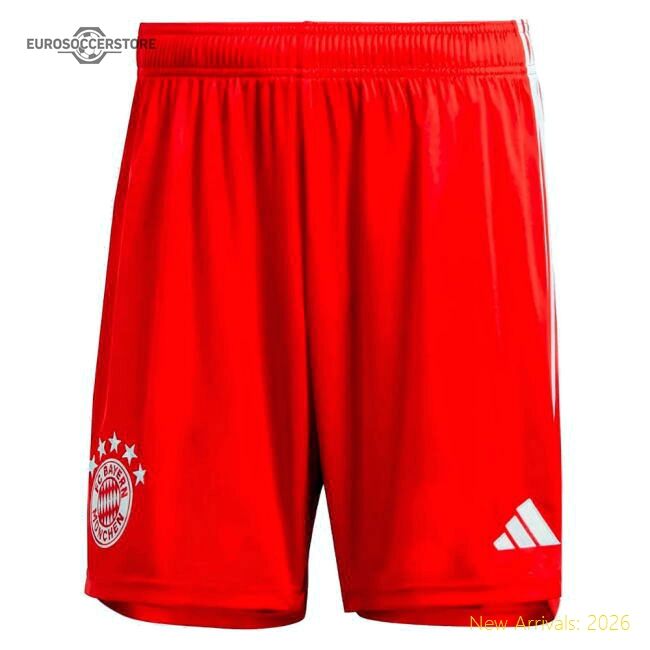 Premium-grade 2023-2024 Bayern Munich Home Shorts (red)