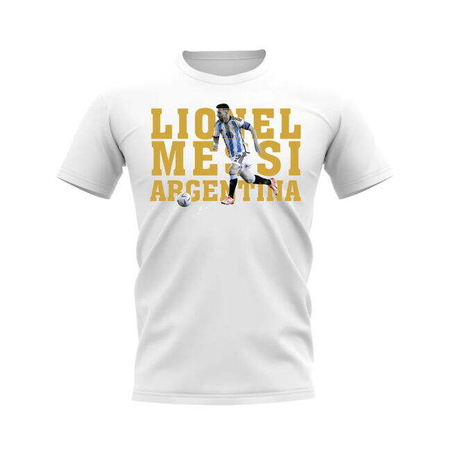 Lionel Messi Argentina Player Tee (White)