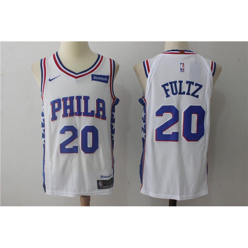 Performance Authentic Men's Sixers #20 Markelle White Basketball Jersey