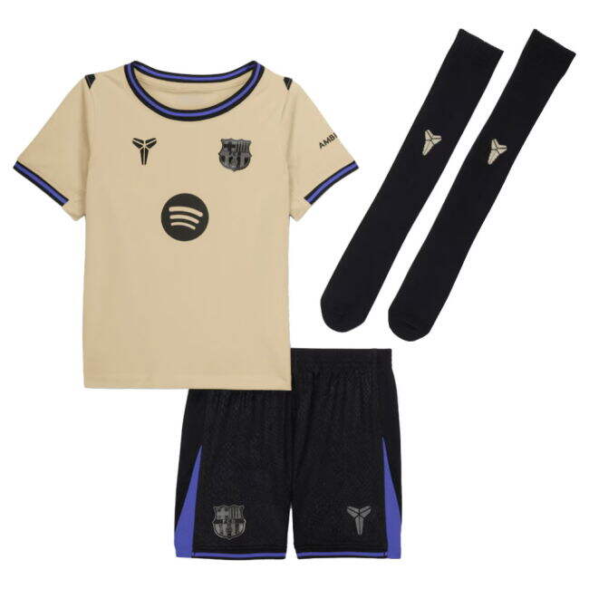 2025-2026 Barcelona Away Little Kids Mini Kit