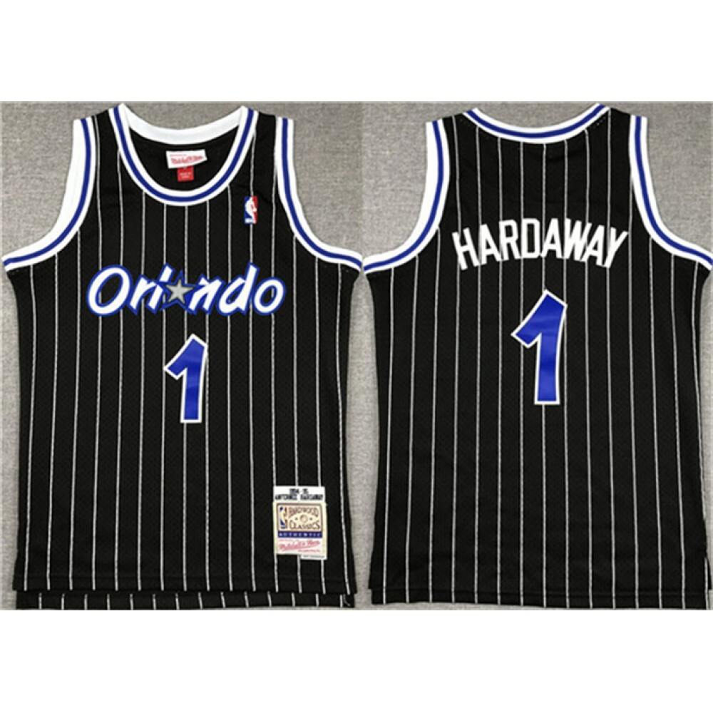 Premium Quality Men's Orlando Magic #1 Penny Black Basketball Jersey