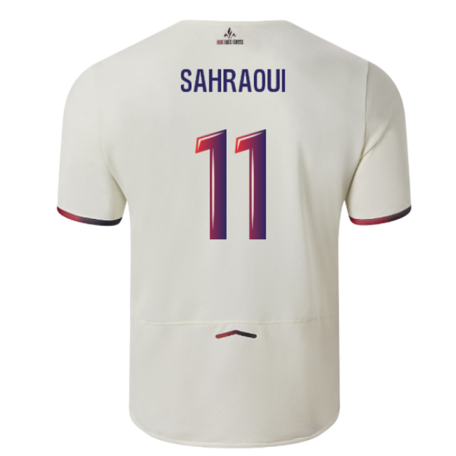 Professional-Grade 2025-2026 Lille Away Shirt (Sahraoui 11)