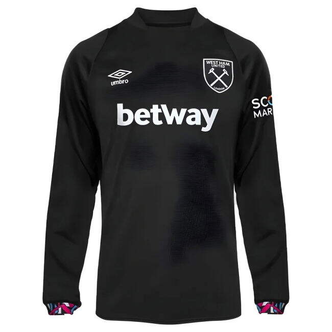 Away Shirt for West Ham Long Sleeve 2022-2023