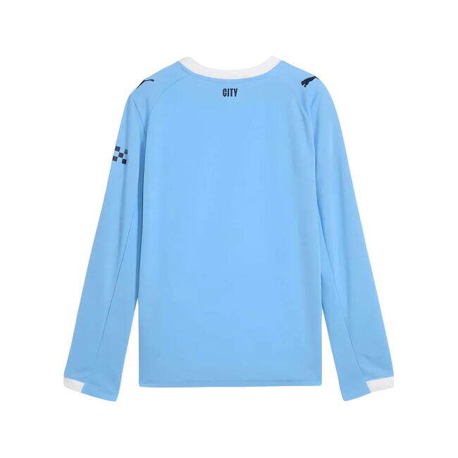 Modern Man City 2025-2026 Man City Long Sleeve Home Shirt (Kids) fo...