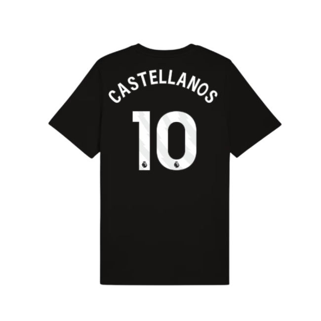 Football Man City Ftbless Tee Black Castellanos #10 Top Tier Loyal...