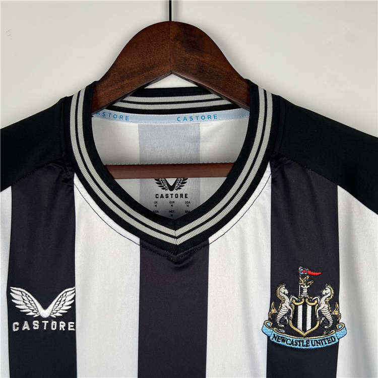 2324 Newcastle United Home WhiteBlack Soccer Jersey Football Shirt -