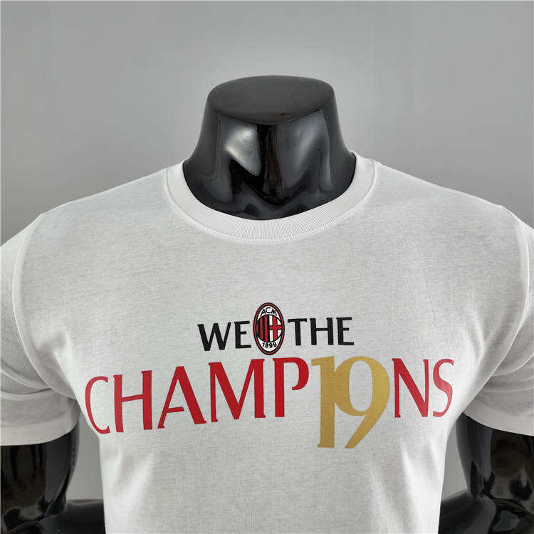 21-22 AC Milan Champion White T-Shirt - Official Replica 6707