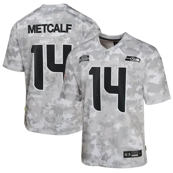 Seattle Seahawks Metcalf Seattle Game Jersey - Camo | NFL Player Je...