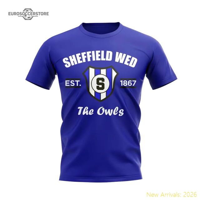 Authentic Sheffield Wednesday Established Football T-shirt (blue)