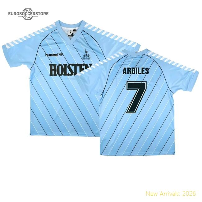 Premium-grade Spurs 198587 Retro Hummel Away Shirt (ardiles 7)