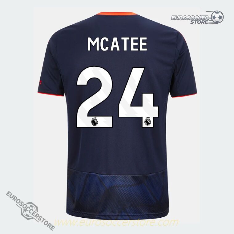 Nottingham Forest 25-26 Third Jersey Featuring MCATEE 24 Third