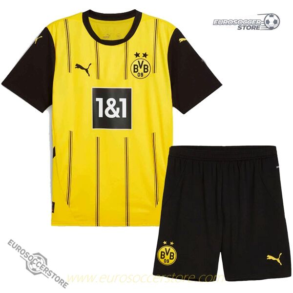 Men's Borussia Dortmund Home Football Jersey Kit for the 24-25 Season