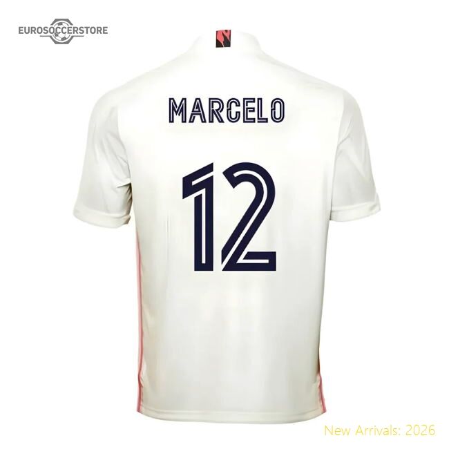 2020-2021 Real Madrid Adidas Home Football Shirt (marcelo 12)
