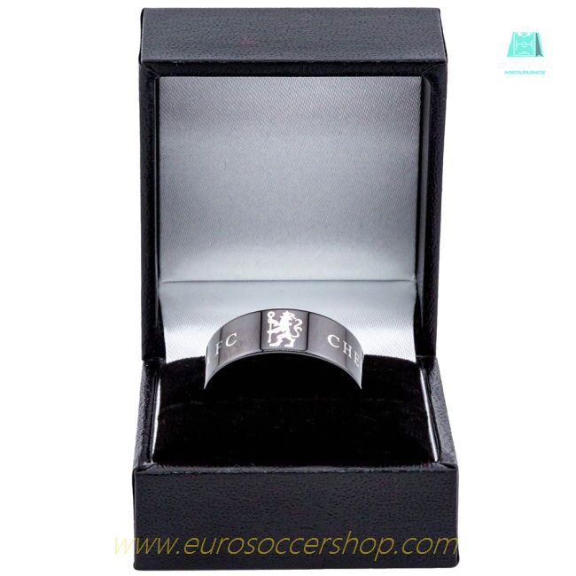 Chelsea FC Black Ceramic Ring Large
