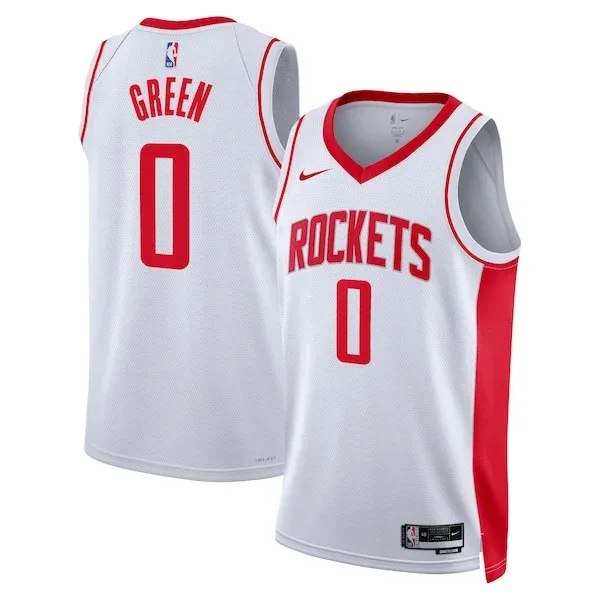Elite Jalen Green HOU Swingman Jersey - White - Licensed Product