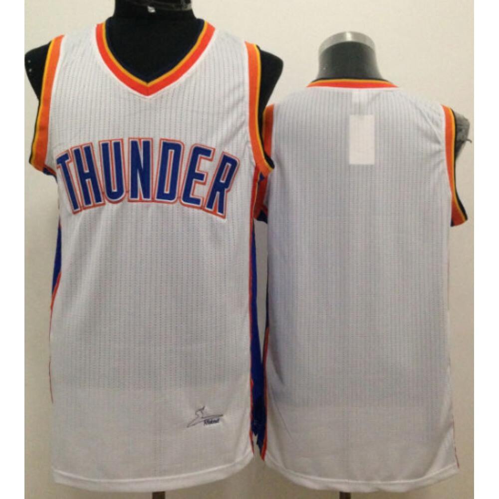 Revolution 30 Thunder Blank White Stitched NBA Jersey