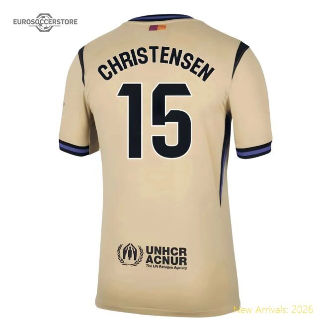 Professional-Grade 2025-2026 Barcelona Away Shirt (Christensen 15)
