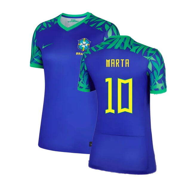 Fan Quality Brazil Away Replica Jersey (Adults) (Marta 10)