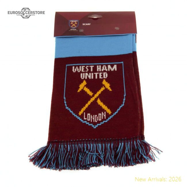 Authentic West Ham United Fc Narrow Bar Scarf - Premium Quality Baby