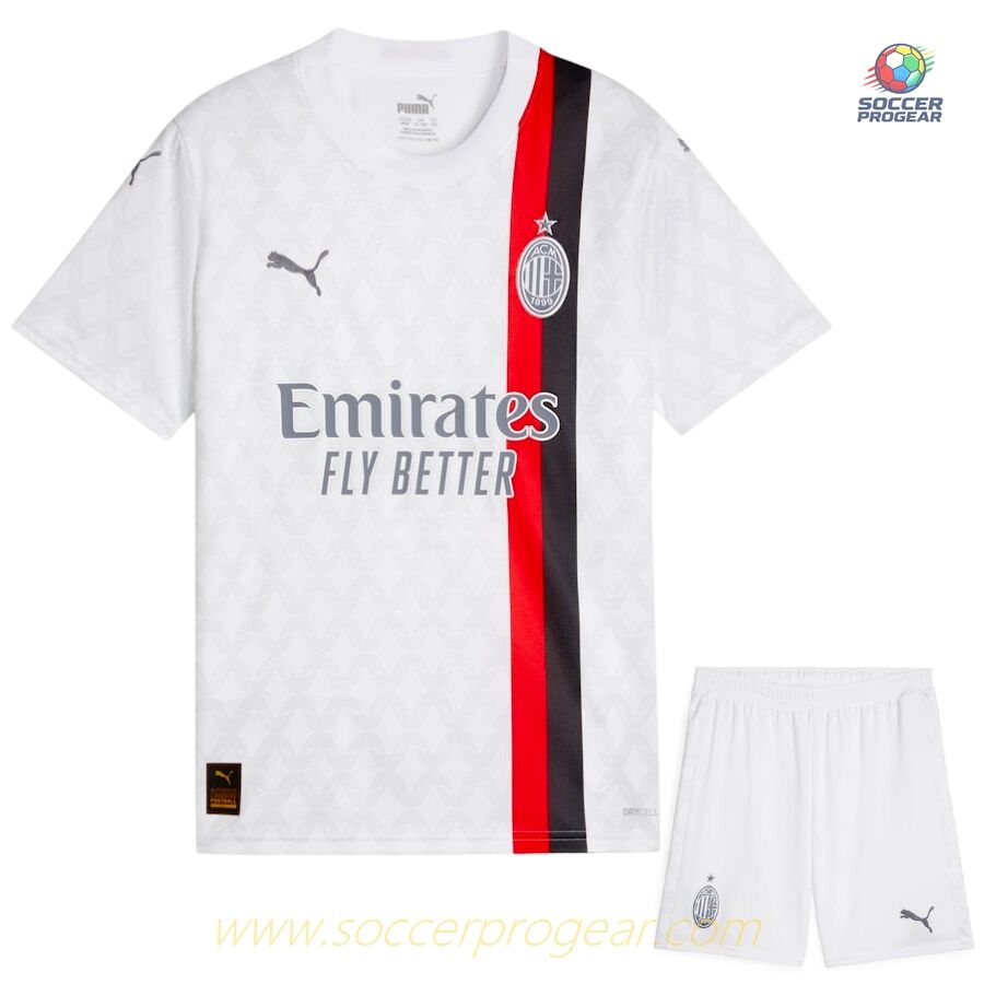 AC Milan Youthren's Football Kit Away Soccer Jersey 2023 2024