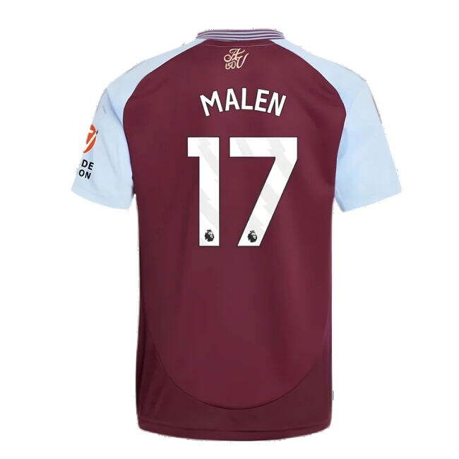2024-2025 Aston Villa Home Player Issue Stylish Stretchable Malen#307